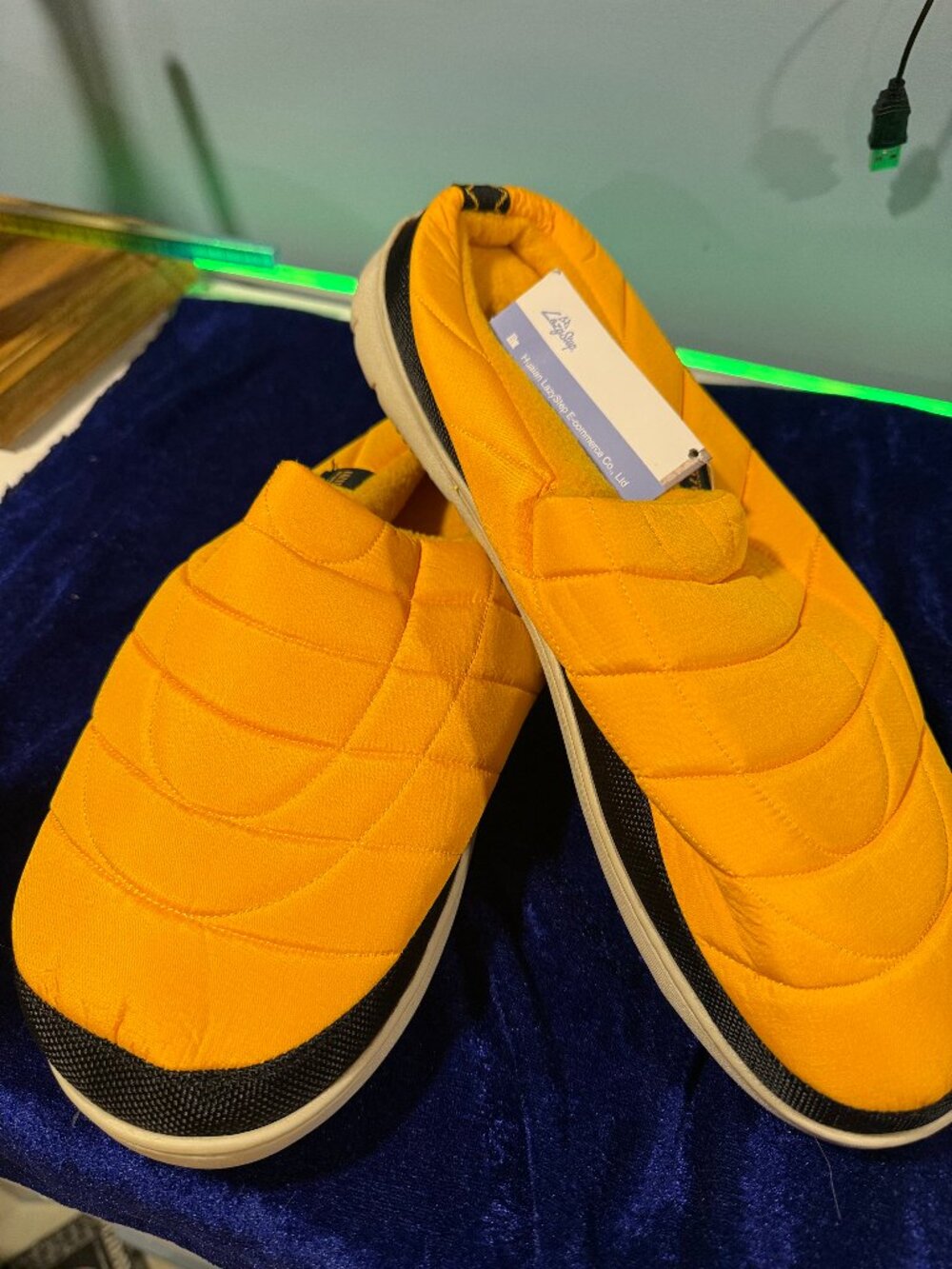 LazyStep Yellow Slippers Size 12